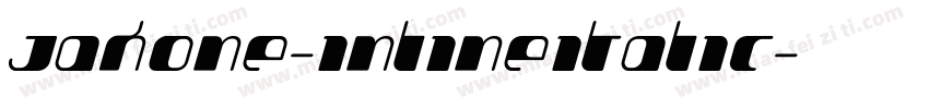 Jakone-InlineItalic字体转换