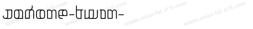 Jakone-Twin字体转换