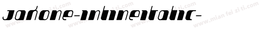 Jakone-InlineItalic字体转换