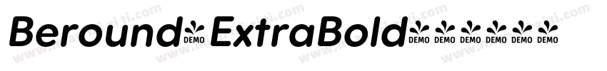Beround-ExtraBold字体转换