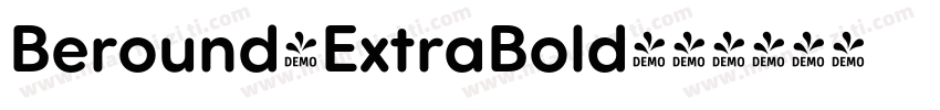 Beround-ExtraBold字体转换
