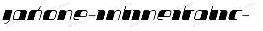 Jakone-InlineItalic字体转换