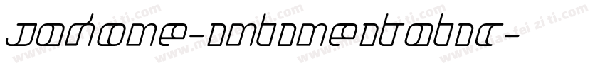 Jakone-InlineItalic字体转换