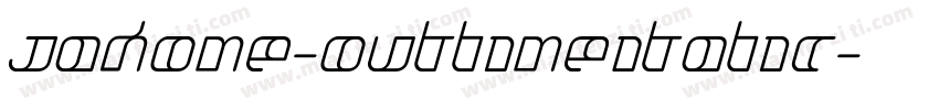 Jakone-OutlineItalic字体转换