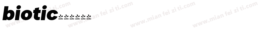 biotic字体转换
