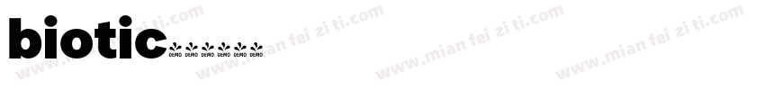 biotic字体转换