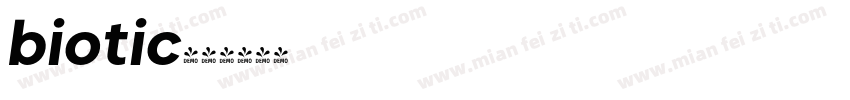 biotic字体转换