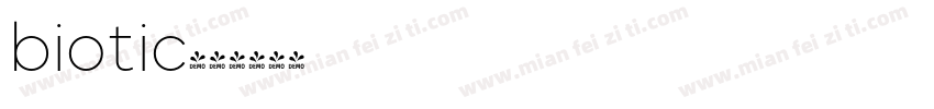 biotic字体转换