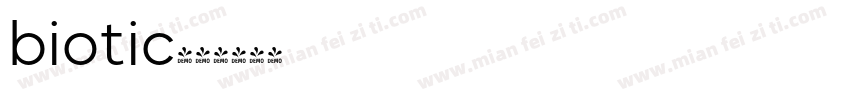 biotic字体转换
