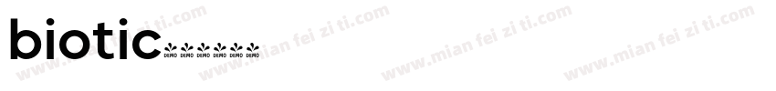 biotic字体转换