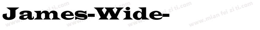 James-Wide字体转换
