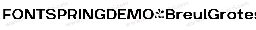 FONTSPRINGDEMO-BreulGroteskARegular字体转换