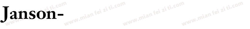 Janson字体转换