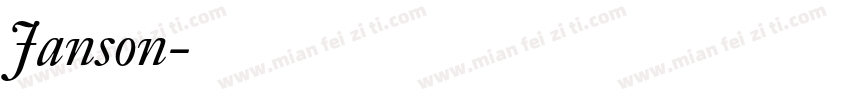 Janson字体转换
