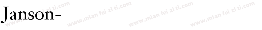 Janson字体转换