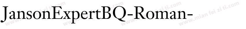 JansonExpertBQ-Roman字体转换
