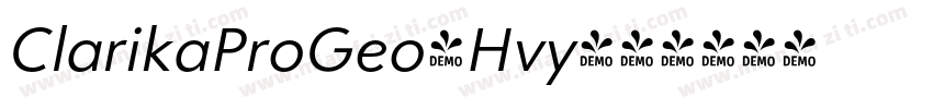 ClarikaProGeo-Hvy字体转换