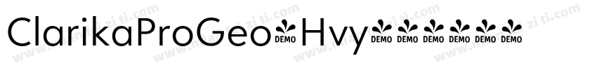 ClarikaProGeo-Hvy字体转换