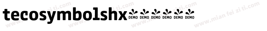 tecosymbolshx字体转换