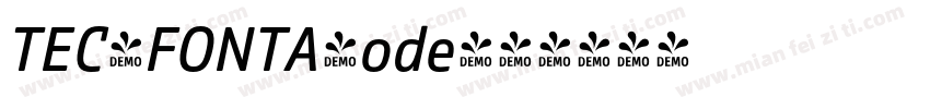 TEC-FONTA-ode字体转换