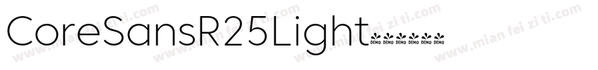 CoreSansR25Light字体转换