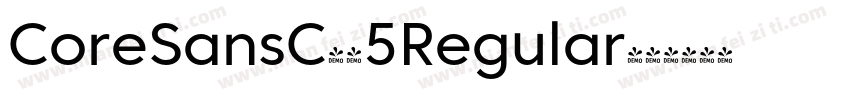 CoreSansC-45Regular字体转换