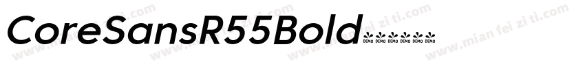 CoreSansR55Bold字体转换