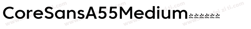 CoreSansA55Medium字体转换