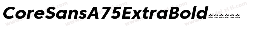 CoreSansA75ExtraBold字体转换
