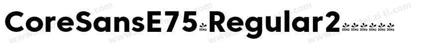 CoreSansE75-Regular2字体转换