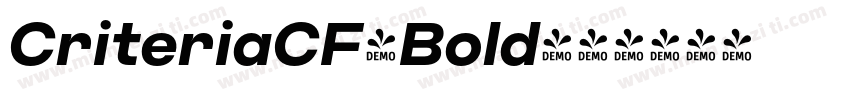CriteriaCF-Bold字体转换