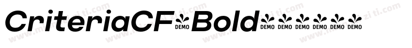 CriteriaCF-Bold字体转换