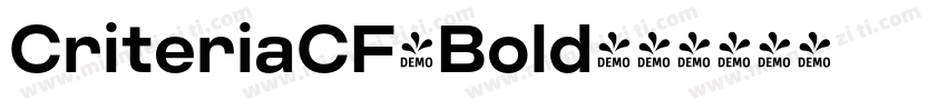 CriteriaCF-Bold字体转换