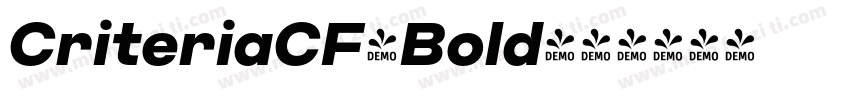 CriteriaCF-Bold字体转换