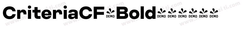 CriteriaCF-Bold字体转换