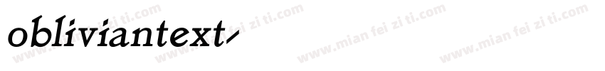 obliviantext字体转换