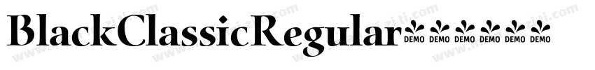 BlackClassicRegular字体转换