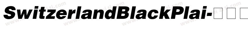 SwitzerlandBlackPlai字体转换