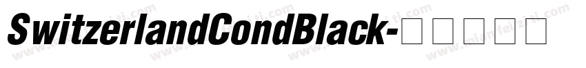 SwitzerlandCondBlack字体转换