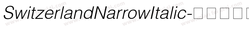 SwitzerlandNarrowItalic字体转换