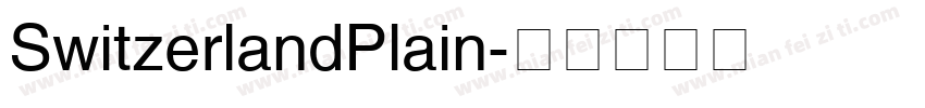 SwitzerlandPlain字体转换