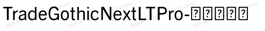 TradeGothicNextLTPro字体转换