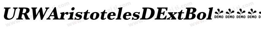 URWAristotelesDExtBol字体转换