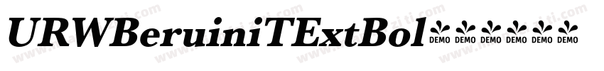 URWBeruiniTExtBol字体转换