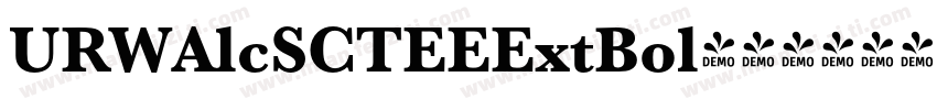 URWAlcSCTEEExtBol字体转换