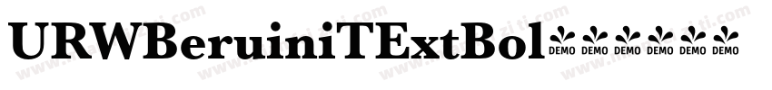URWBeruiniTExtBol字体转换