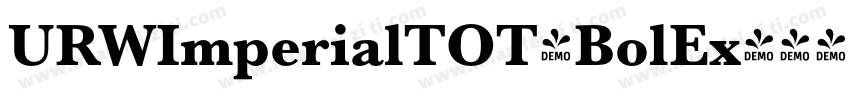 URWImperialTOT-BolEx字体转换