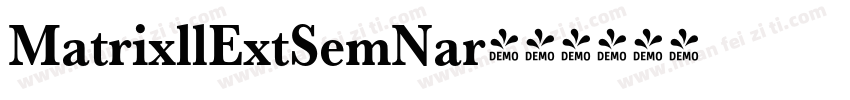 MatrixllExtSemNar字体转换