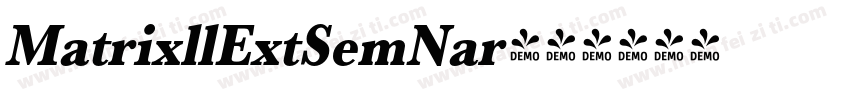 MatrixllExtSemNar字体转换