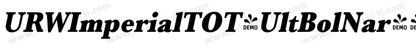 URWImperialTOT-UltBolNar字体转换